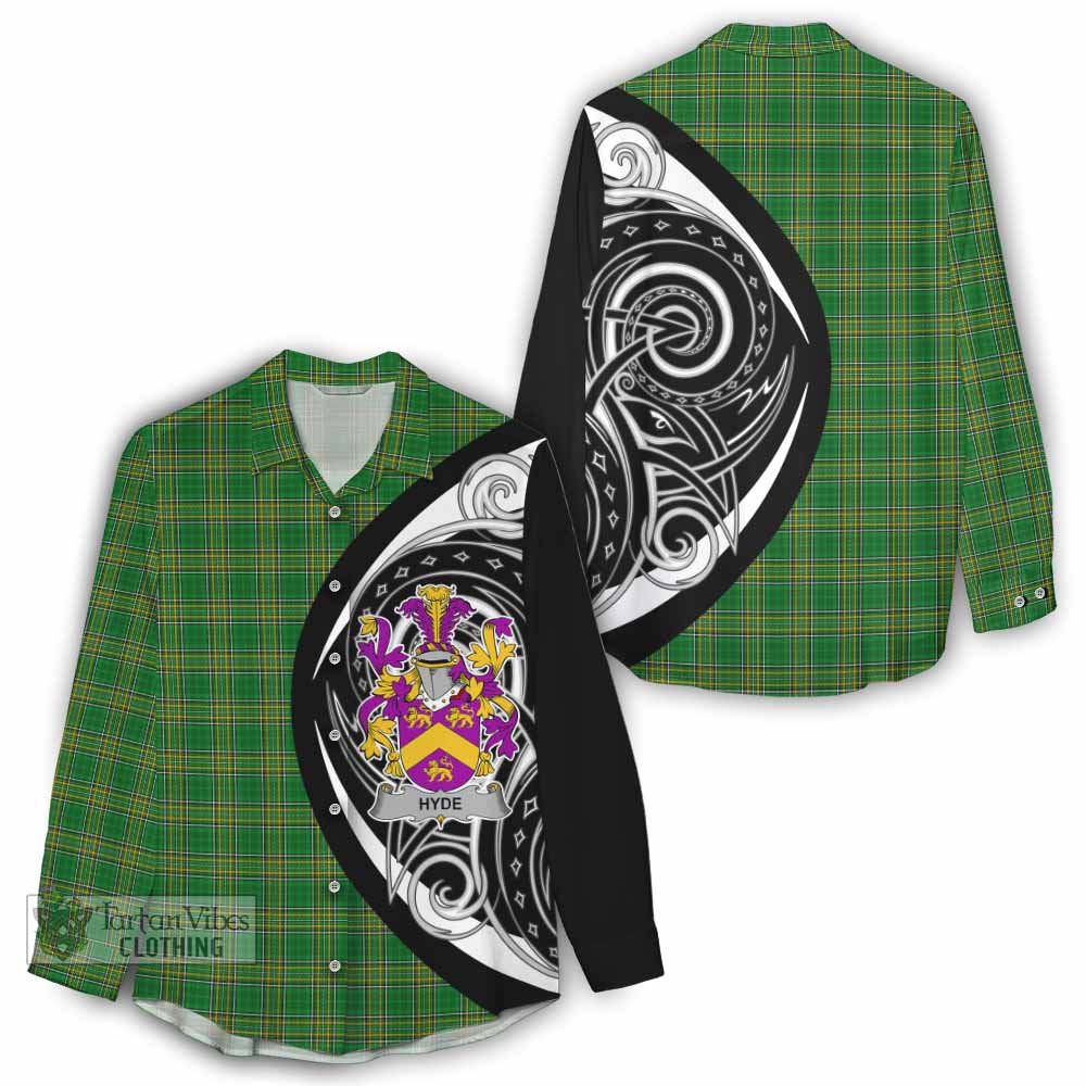 Hyde Irish Clan Women's Casual Shirt Celtic Circle Style - Tartan Vibes Clothing