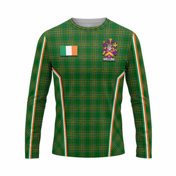 Hyde Irish Clan Coat of Arm Tartan Long Sleeve T-Shirt Flag Style