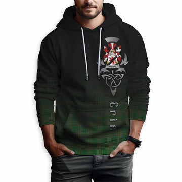 Hyland Irish Clan Hoodie with Coat of Arms Erin Go Bragh Celtic Inspired Pullover Hoodie - Tartan Vibes Clothing
