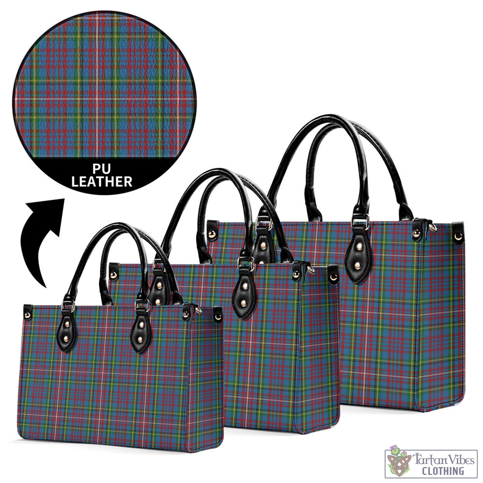 Hyndman Tartan Luxury Leather Handbags - Tartan Vibes Clothing