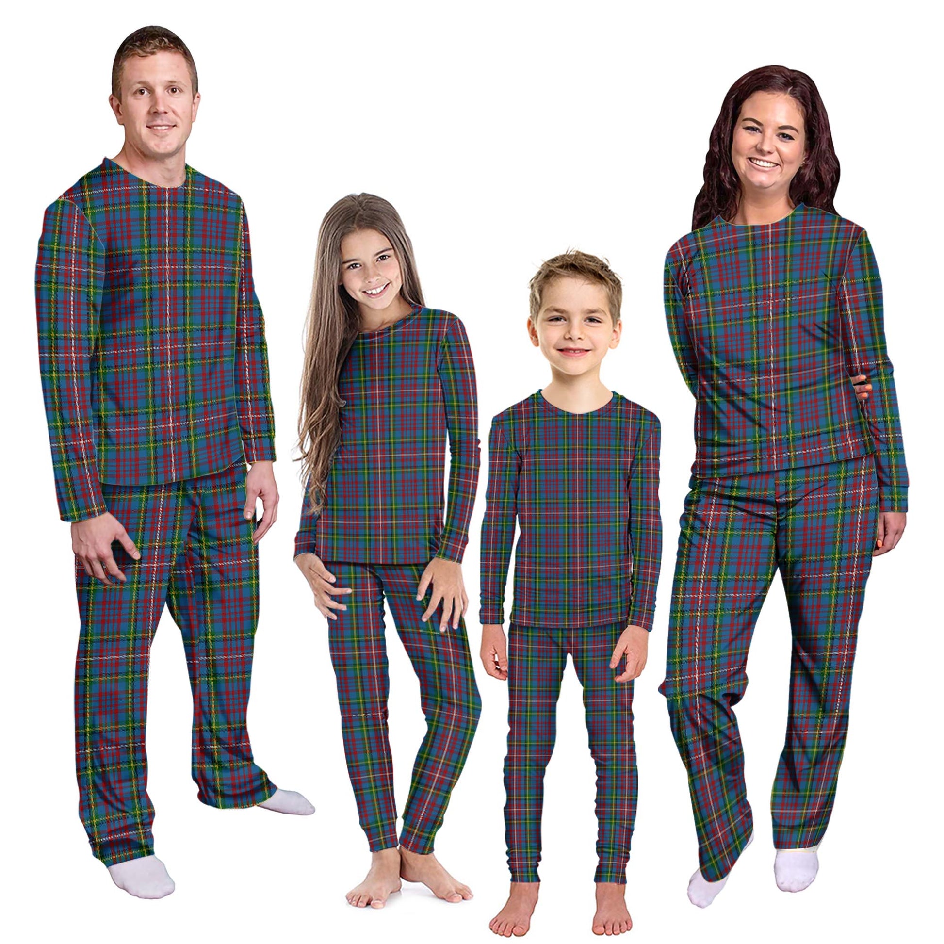 Hyndman Tartan Pajamas Family Set Kid - Tartan Vibes Clothing