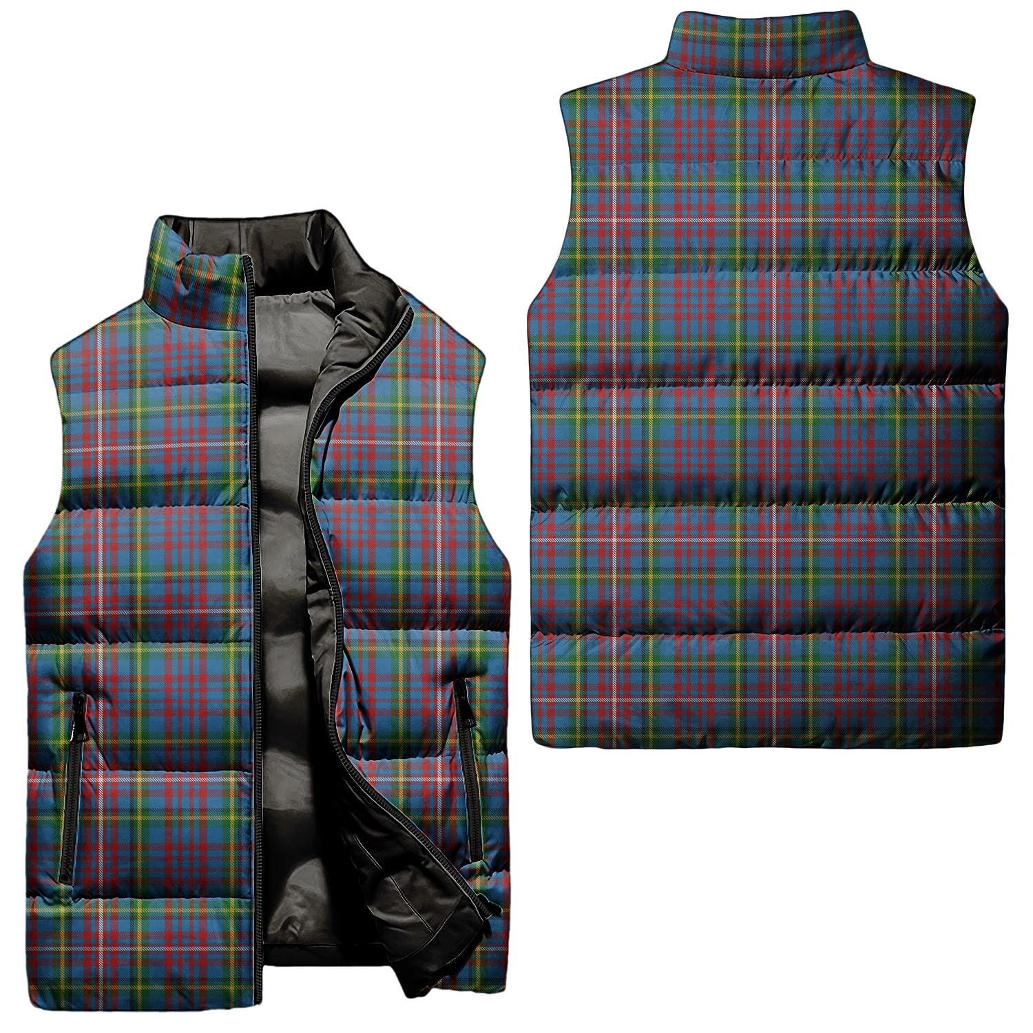 Hyndman Tartan Sleeveless Puffer Jacket Unisex - Tartan Vibes Clothing