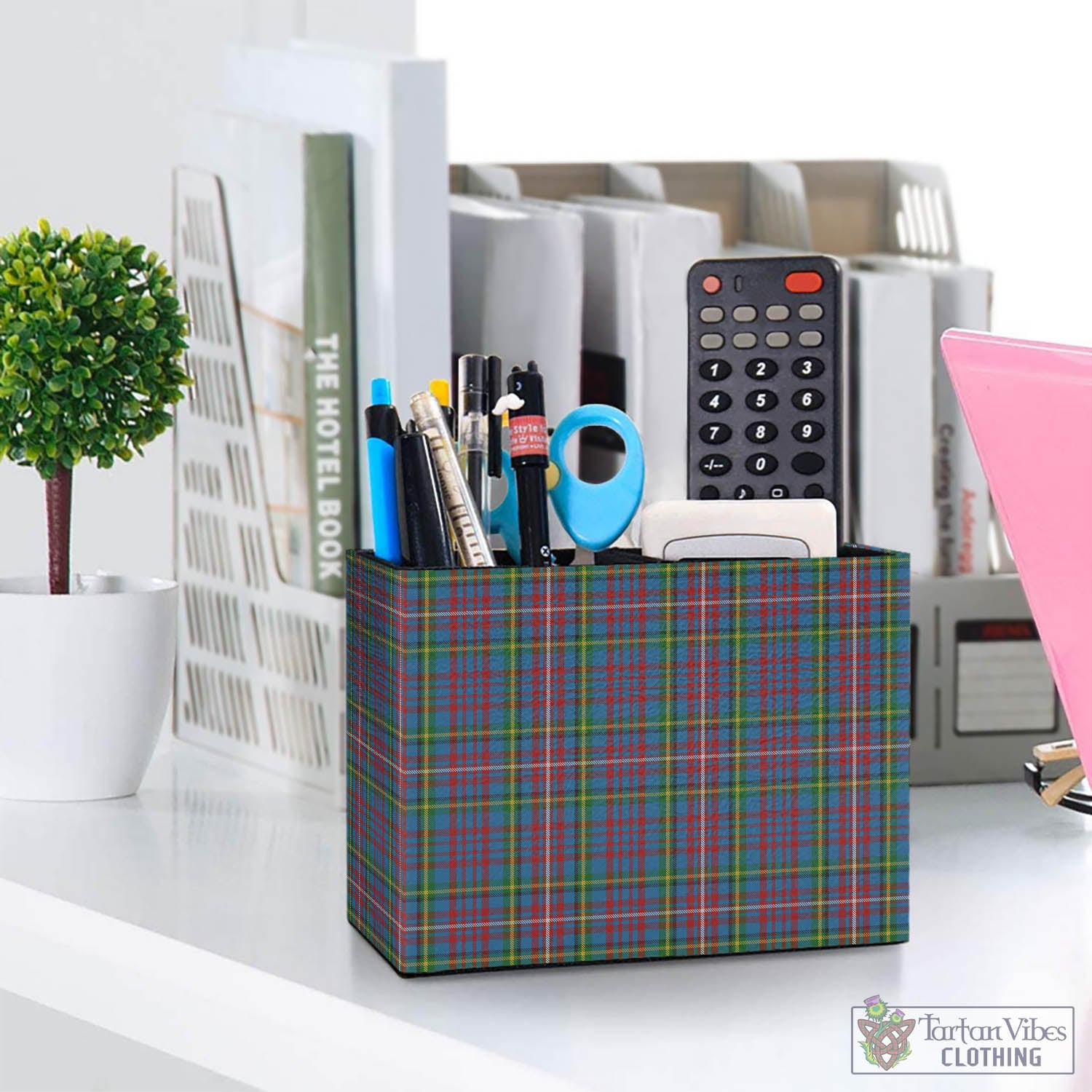 Hyndman Tartan Pen Holder One Size 5.9"(L)*2.7"(W)*4.3"(H) - Tartan Vibes Clothing
