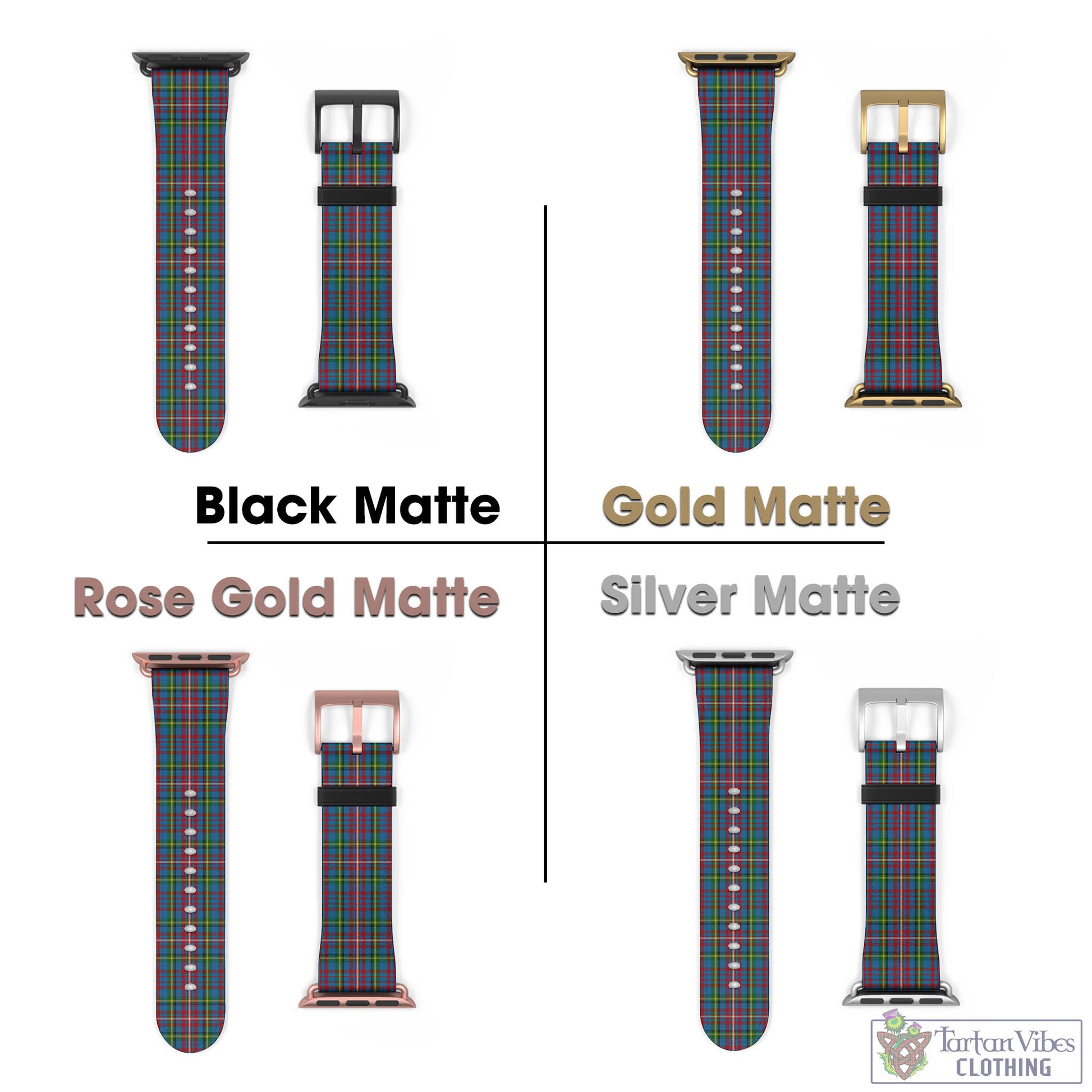 Hyndman Tartan Watch Band 42 - 45 mm - Tartan Vibes Clothing