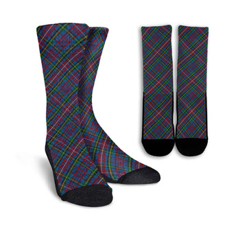 Hyndman Tartan Crew Socks Cross Style Crew Socks - Tartan Vibes Clothing