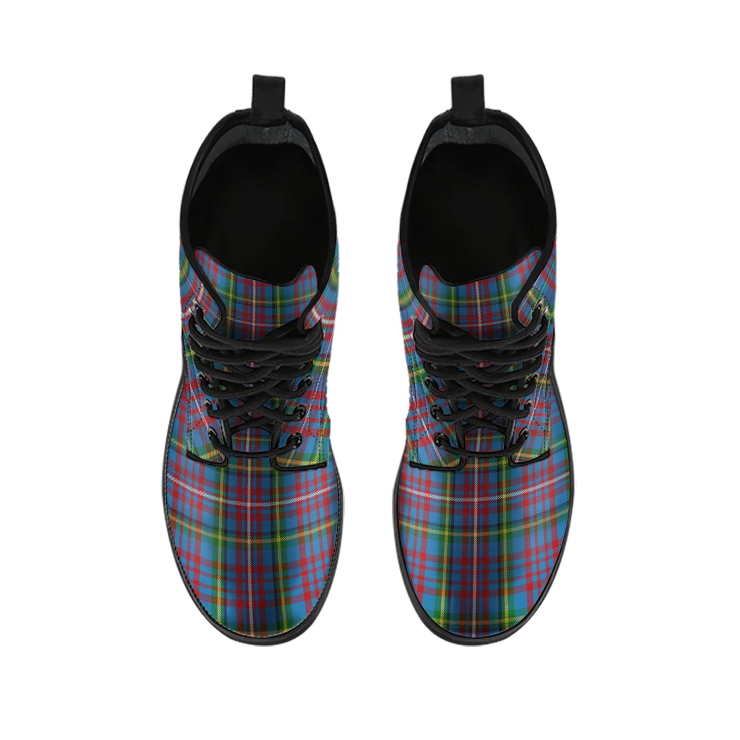 Hyndman Tartan Leather Boots - Tartan Vibes Clothing