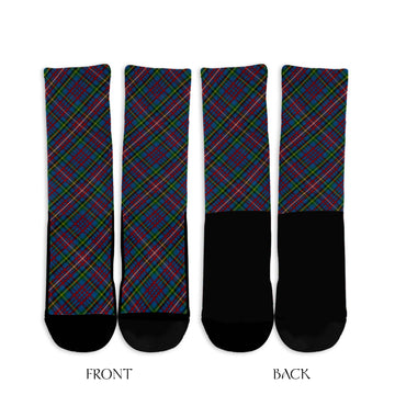 Hyndman Tartan Crew Socks Cross Style - Tartan Vibes Clothing