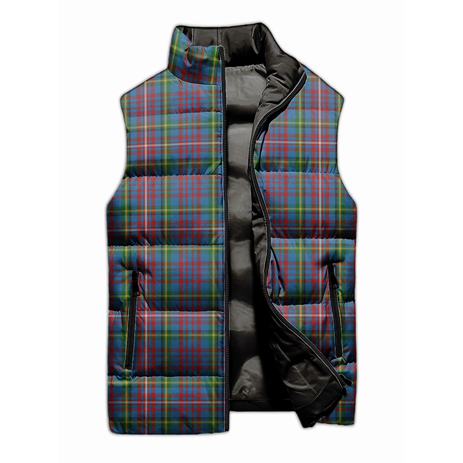 Hyndman Tartan Sleeveless Puffer Jacket Unisex M - Tartan Vibes Clothing