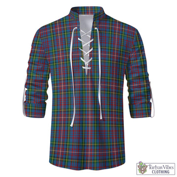 Hyndman Tartan Men's Scottish Traditional Jacobite Ghillie Kilt Shirt - Tartan Vibes Clothing