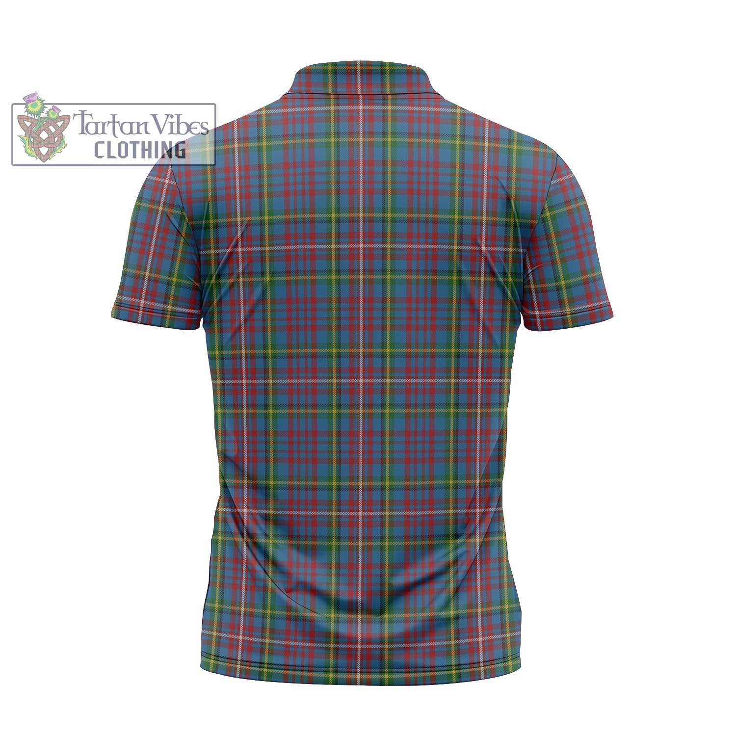 Hyndman Tartan Zipper Polo Shirt - Tartan Vibes Clothing