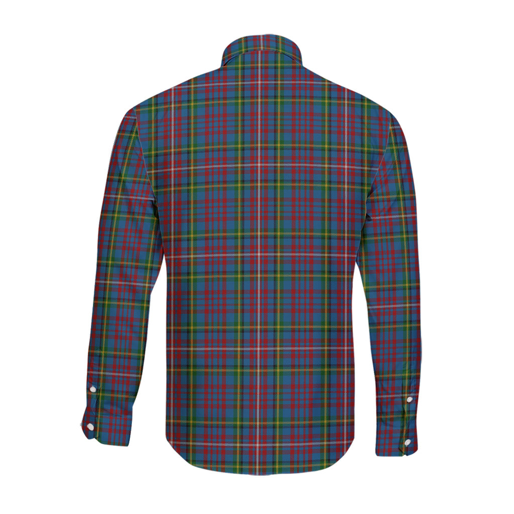 Hyndman Tartan Long Sleeve Button Up Shirt - Tartan Vibes Clothing