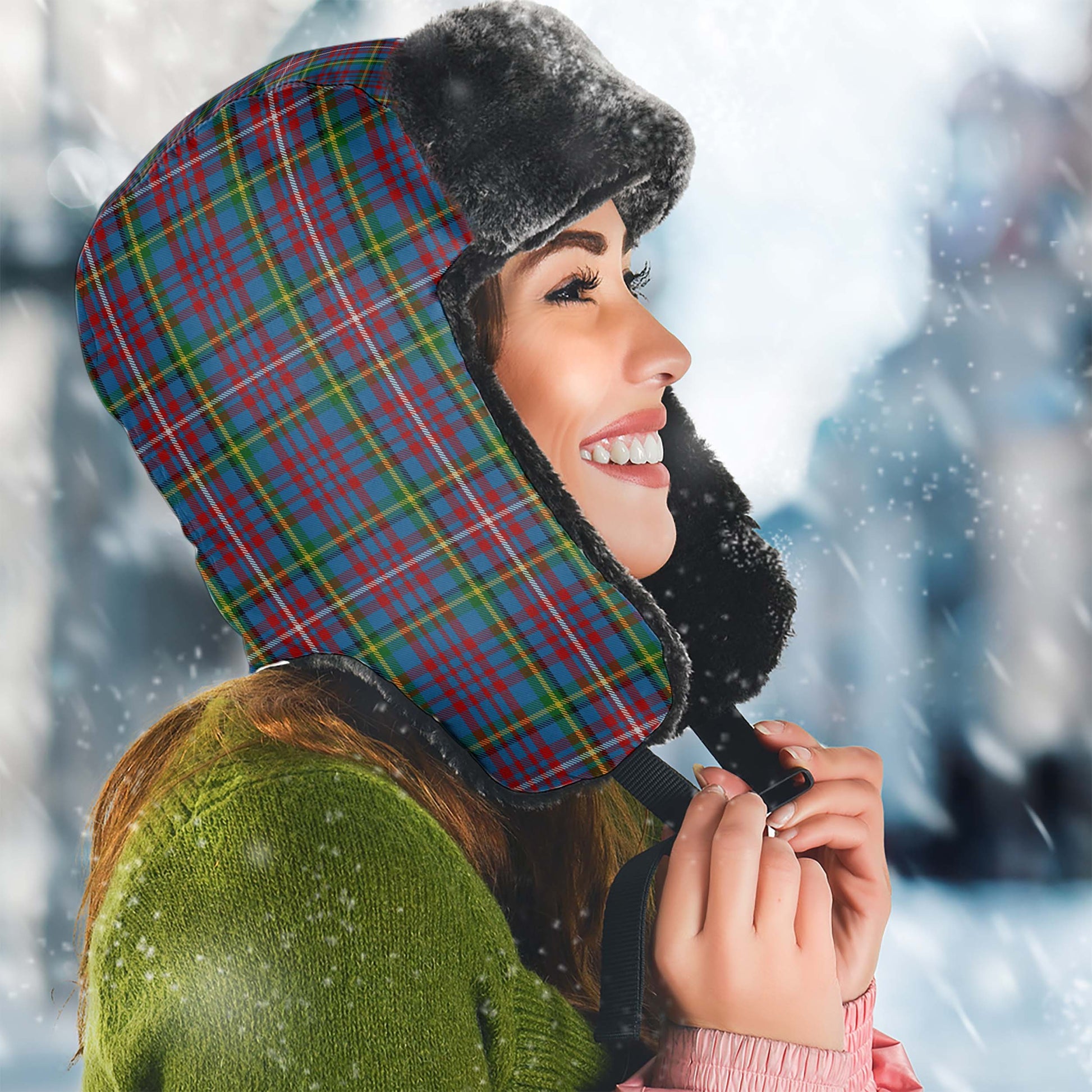 Hyndman Tartan Winter Trapper Hat - Tartan Vibes Clothing