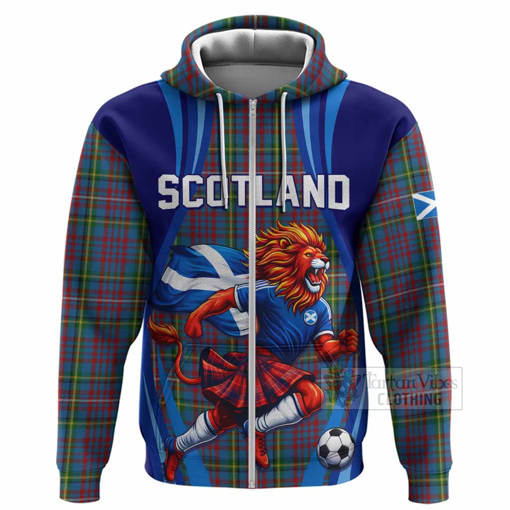 Hyndman Scotland Football Tartan Hoodie Lion Mascot Go Scottish