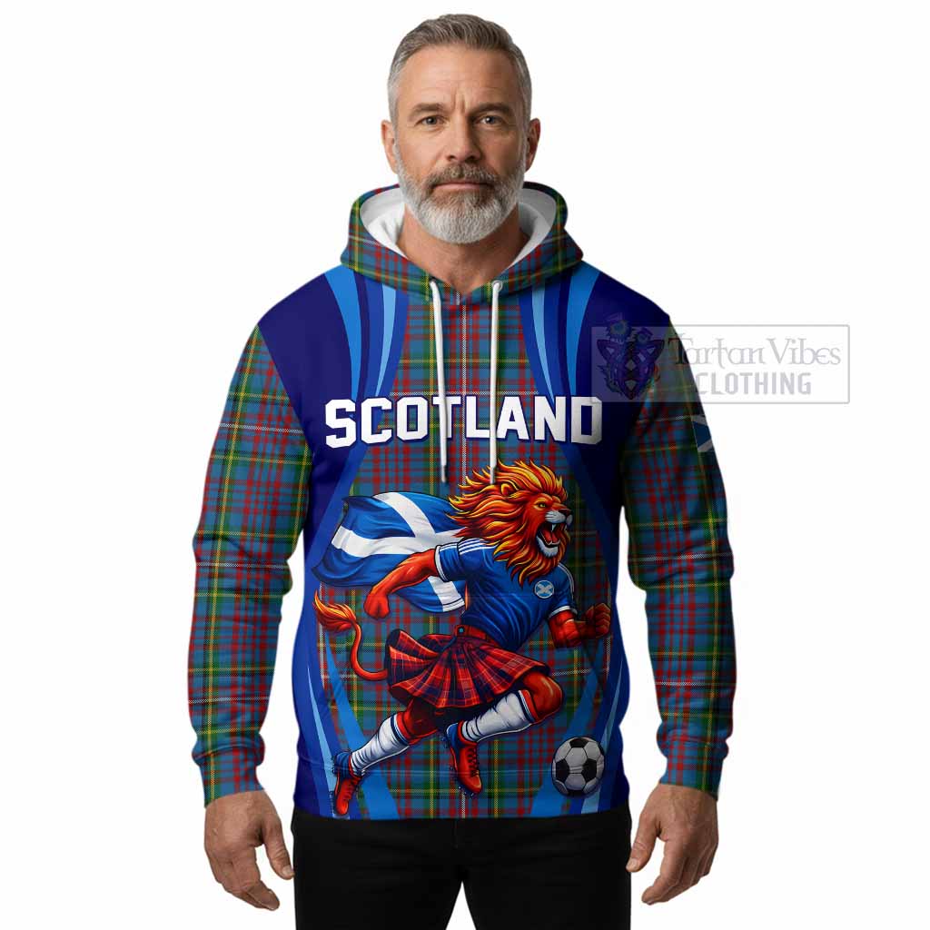 Hyndman Scotland Football Tartan Hoodie Lion Mascot Go Scottish