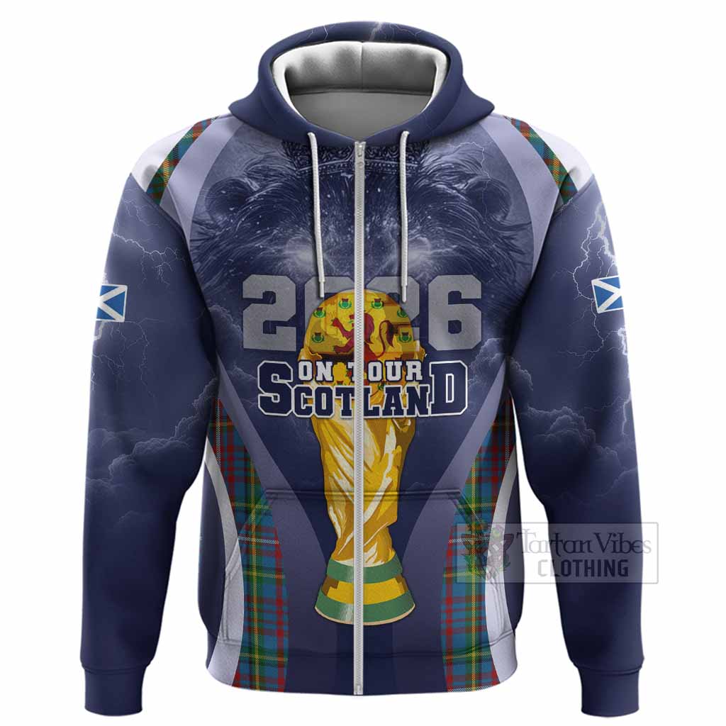 Hyndman Scotland Football Tartan Hoodie Scotland On Tour Trophy Style