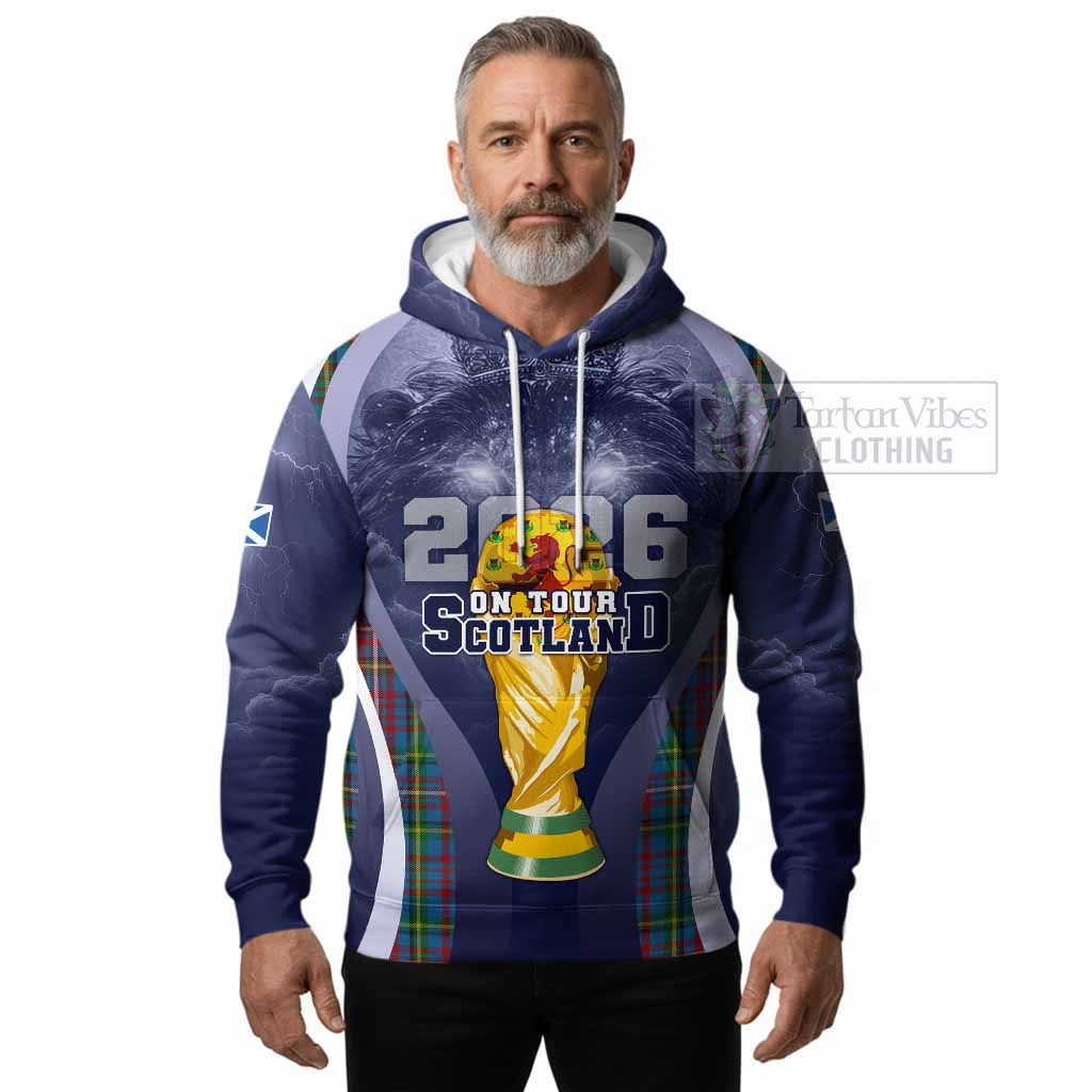 Hyndman Scotland Football Tartan Hoodie Scotland On Tour Trophy Style