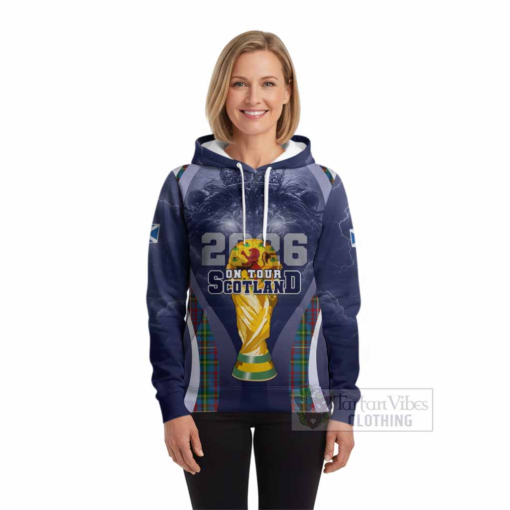 Hyndman Scotland Football Tartan Hoodie Scotland On Tour Trophy Style