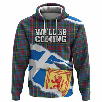 Hyndman Scotland Football Tartan Hoodie We'll Be Coming