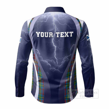 Hyndman Scotland Football Tartan Long Sleeve Button Shirts Scotland On Tour Trophy Style