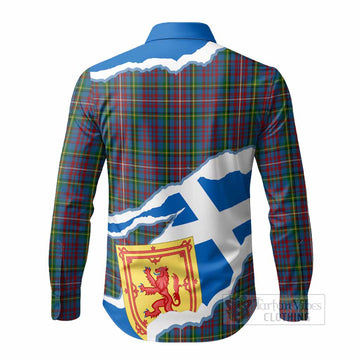 Hyndman Scotland Football Tartan Long Sleeve Button Shirts We'll Be Coming