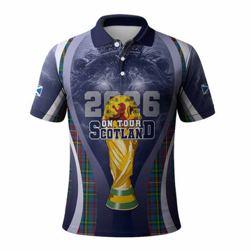 Hyndman Scotland Football Tartan Polo Shirt Scotland On Tour Trophy Style