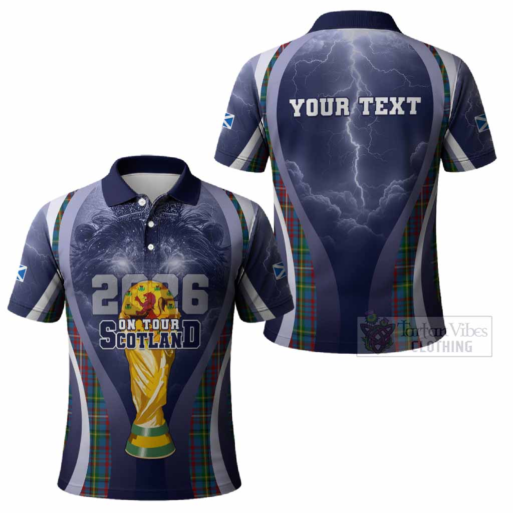 Hyndman Scotland Football Tartan Polo Shirt Scotland On Tour Trophy Style