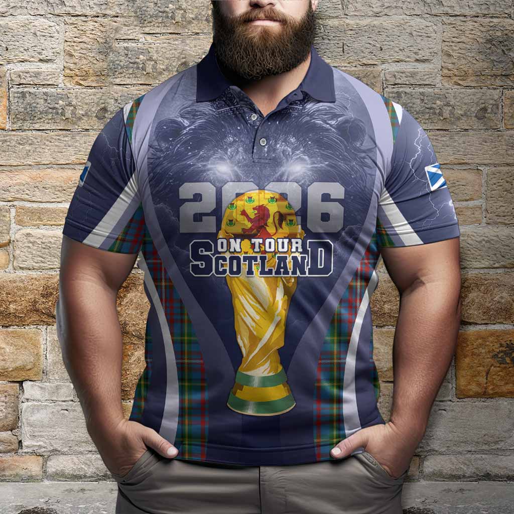 Hyndman Scotland Football Tartan Polo Shirt Scotland On Tour Trophy Style