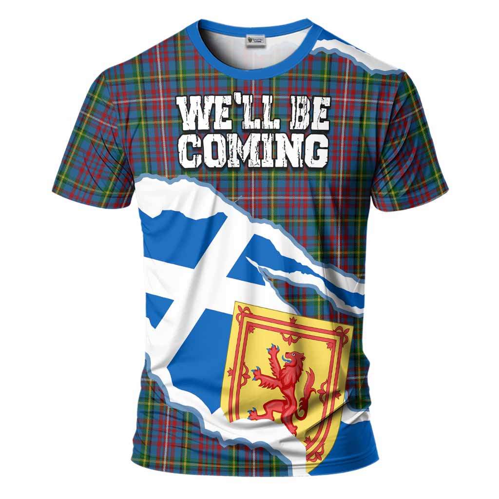 Hyndman Scotland Football Tartan T-Shirt We'll Be Coming