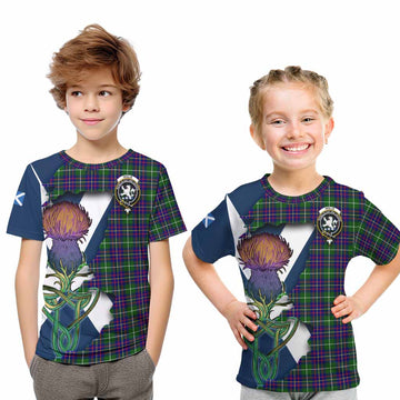 Inglis Tartan Family Crest Kid T-Shirt Scottish Thistle Celtic Inspired Youth XL Size14 - Tartan Vibes Clothing