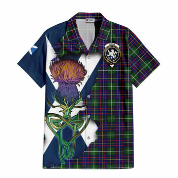 Inglis Tartan Family Crest Hawaiian Shirt Scottish Thistle Celtic Inspired Kid - Tartan Vibes Clothing