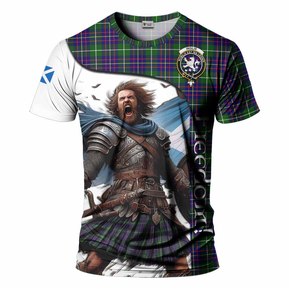 Inglis Crest Tartan T-Shirt Inspired by the Freedom of Scottish Warrior Kid's Shirt - Tartan Vibes Clothing