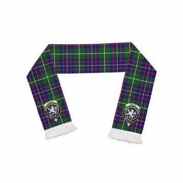 Tartan Vibes Clothing Inglis Tartan Ruffneck Scarf with Family Crest