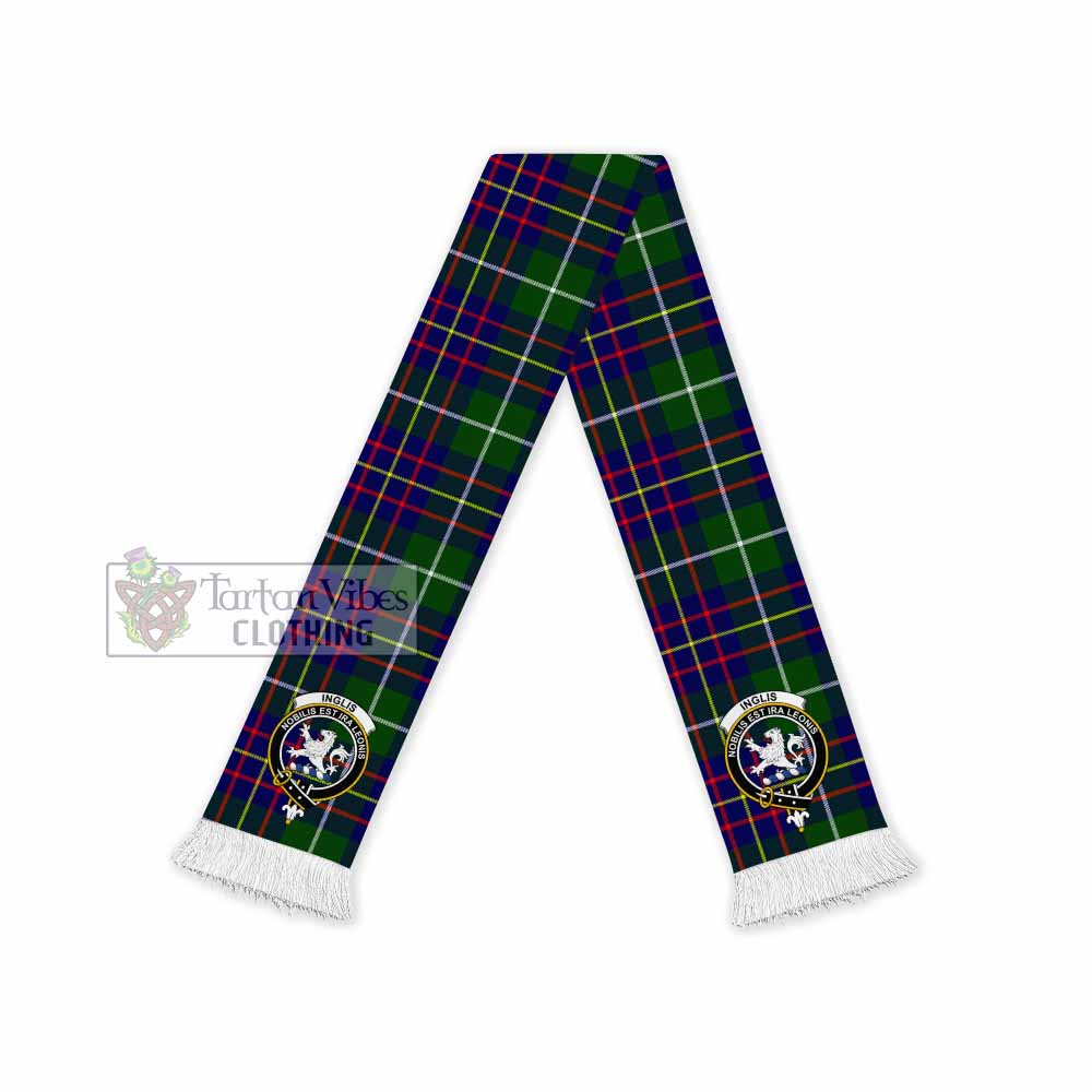 Inglis Tartan Ruffneck Scarf with Family Crest - Tartan Vibes Clothing