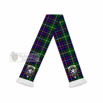 Tartan Vibes Clothing Inglis Tartan Ruffneck Scarf with Family Crest