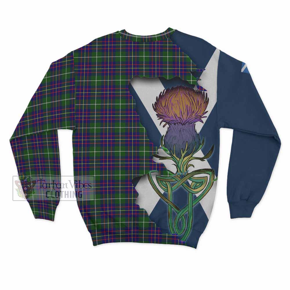 Inglis Tartan Family Crest Sweatshirt Scottish Thistle Celtic Inspired - Tartan Vibes Clothing
