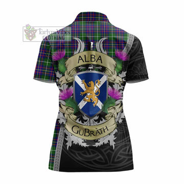 Inglis Tartan Family Crest Women's Polo Shirt Lion Rampant Royal Thistle Shield Celtic Inspired - Tartan Vibes Clothing