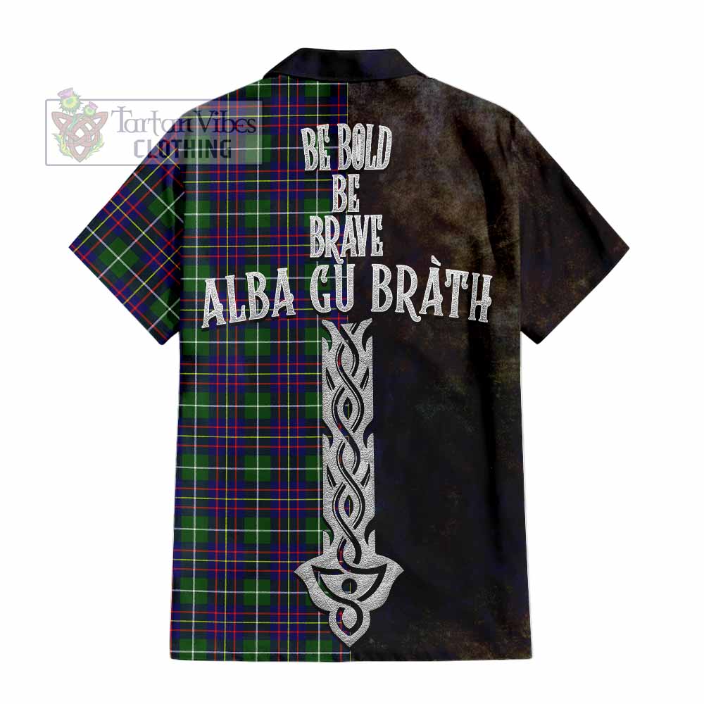 Inglis Tartan Family Crest Hawaiian Shirt Alba Gu Brath Be Brave Lion Ancient Style - Tartan Vibes Clothing