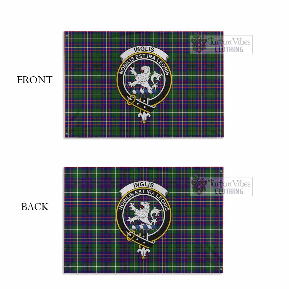 Inglis Tartan House Flag with Family Crest - Tartan Vibes Clothing
