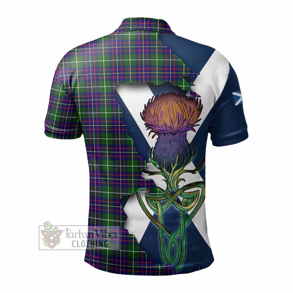 Inglis Tartan Family Crest Polo Shirt Scottish Thistle Celtic Inspired - Tartan Vibes Clothing