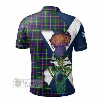 Inglis Tartan Family Crest Polo Shirt Scottish Thistle Celtic Inspired - Tartan Vibes Clothing
