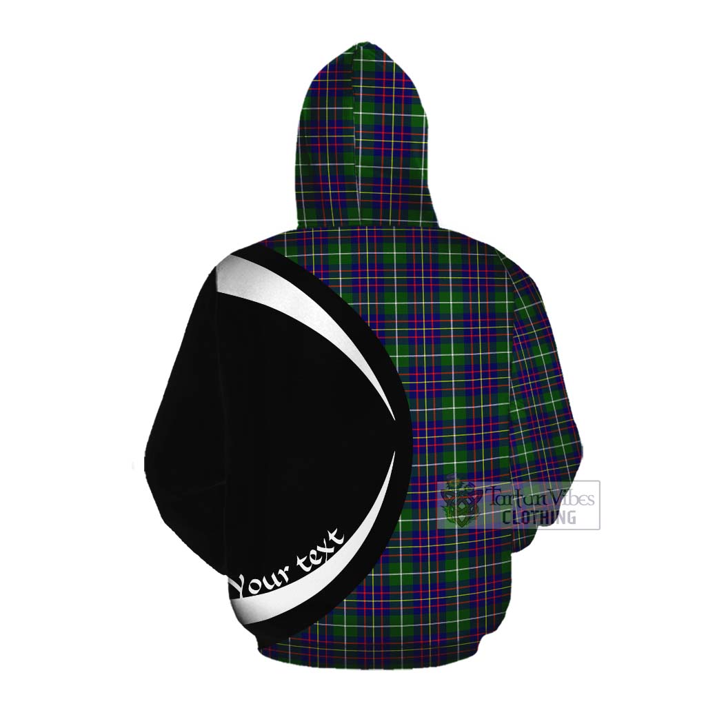 Inglis Tartan Cotton Hoodie with Family Crest Circle Style Pullover Hoodie - Tartan Vibes Clothing