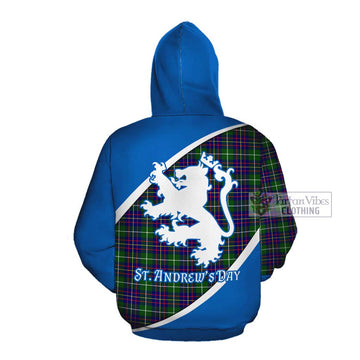 Inglis Family Crest Tartan Cotton Hoodie Celebrate Saint Andrew's Day in Style Pullover Hoodie - Tartan Vibes Clothing