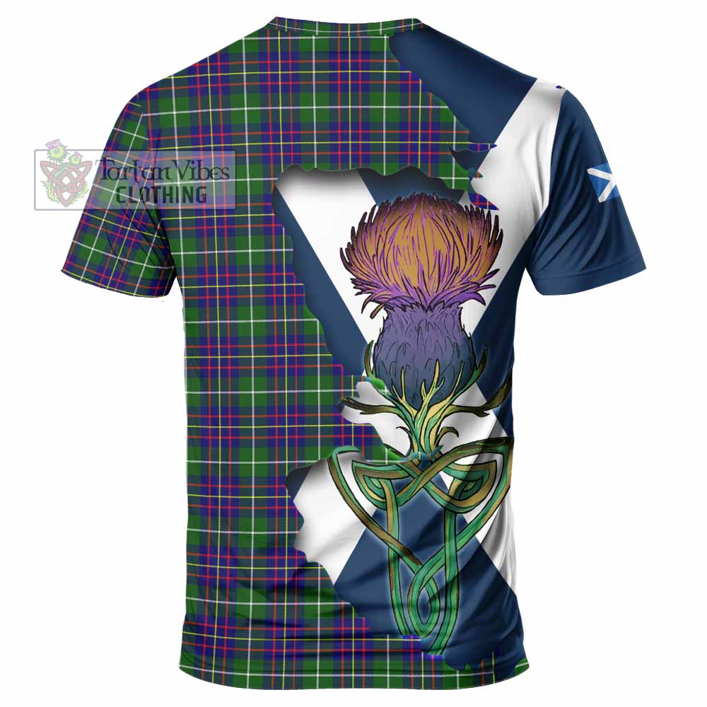 Inglis Tartan Family Crest T-Shirt Scottish Thistle Celtic Inspired - Tartan Vibes Clothing