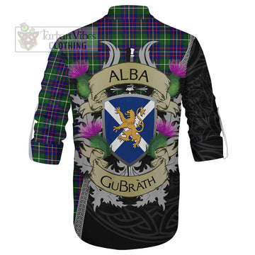 Inglis Tartan Family Crest Ghillie Kilt Shirt Lion Rampant Royal Thistle Shield Celtic Inspired - Tartan Vibes Clothing