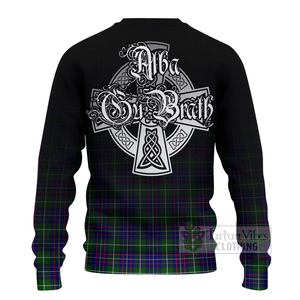 Inglis Tartan Ugly Sweater Featuring Alba Gu Brath Family Crest Celtic Inspired - Tartan Vibes Clothing
