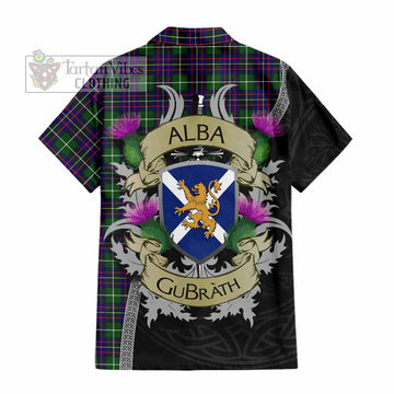 Inglis Tartan Family Crest Hawaiian Shirt Lion Rampant Royal Thistle Shield Celtic Inspired - Tartan Vibes Clothing