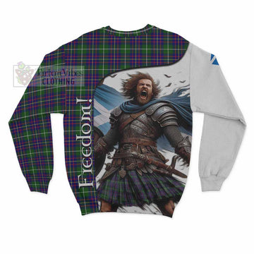 Inglis Crest Tartan Sweatshirt Inspired by the Freedom of Scottish Warrior - Tartan Vibes Clothing