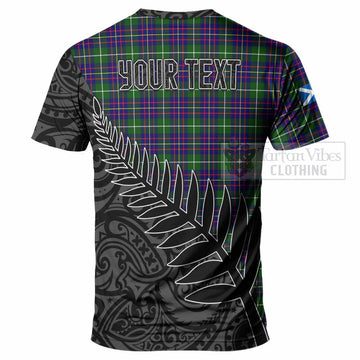 Inglis Crest Tartan T-Shirt with New Zealand Silver Fern Half Style