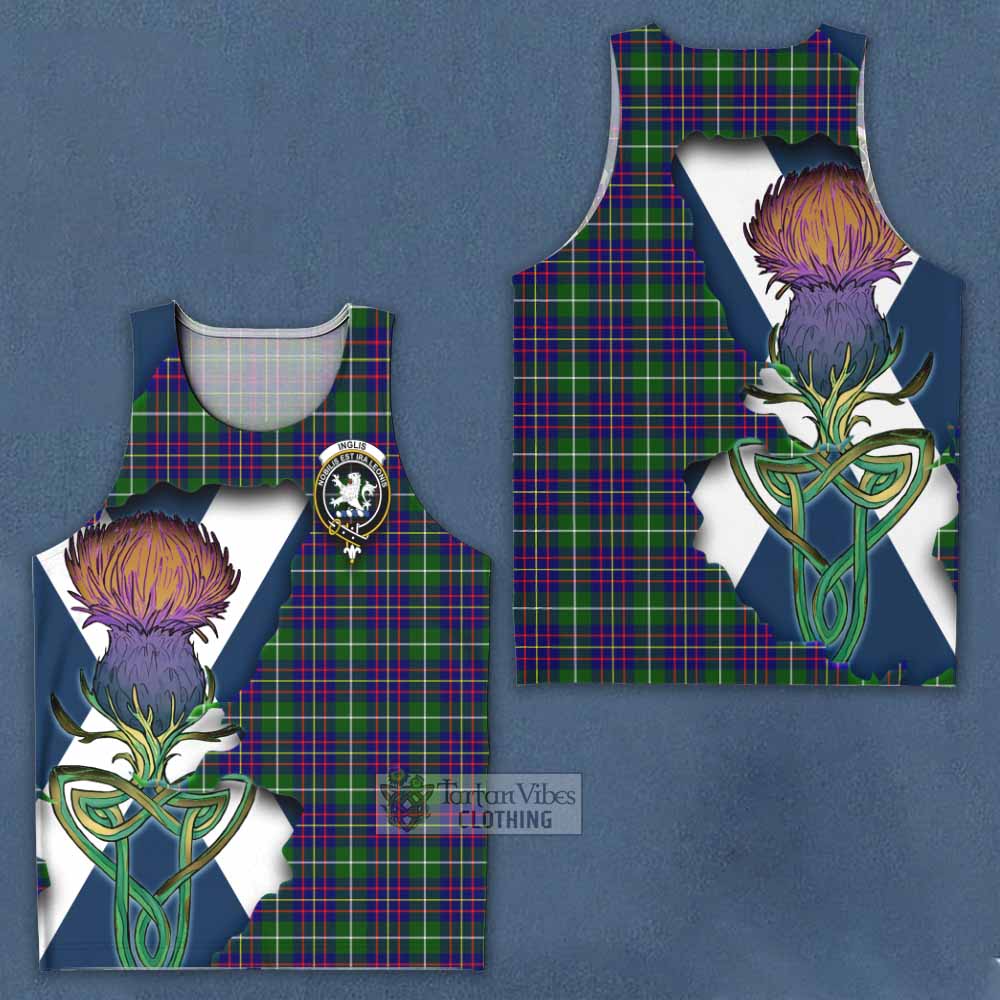 Inglis Tartan Family Crest Men's Tank Top Scottish Thistle Celtic Inspired - Tartan Vibes Clothing