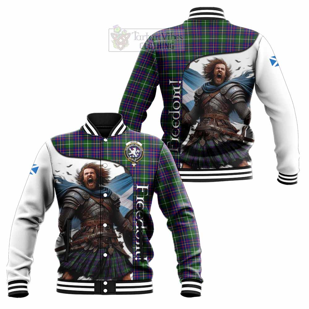 Inglis Crest Tartan Baseball Jacket Inspired by the Freedom of Scottish Warrior - Tartan Vibes Clothing